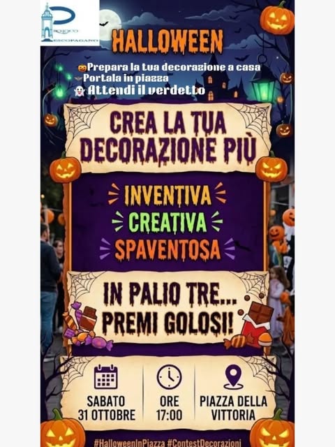 Locandina di Halloween in Piazza della Vittoria