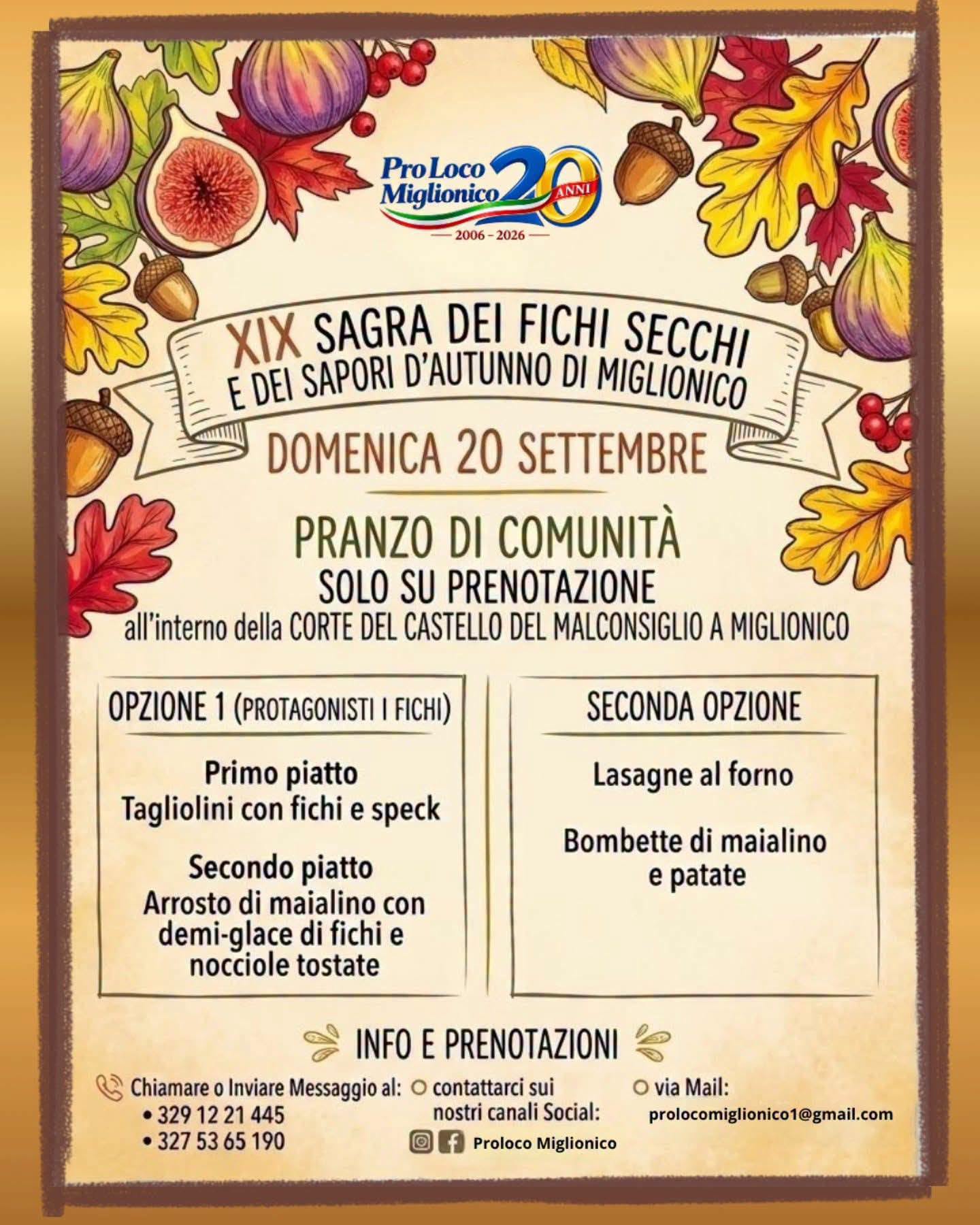 Locandina di 19ª Sagra dei Fichi Secchi e dei Sapori d'Autunno