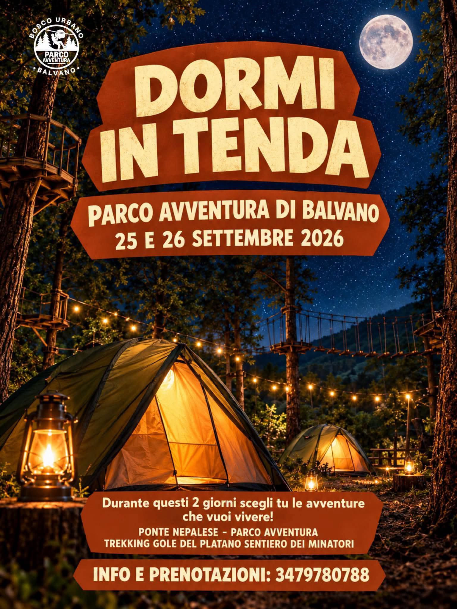 Locandina di Dormi in Tenda