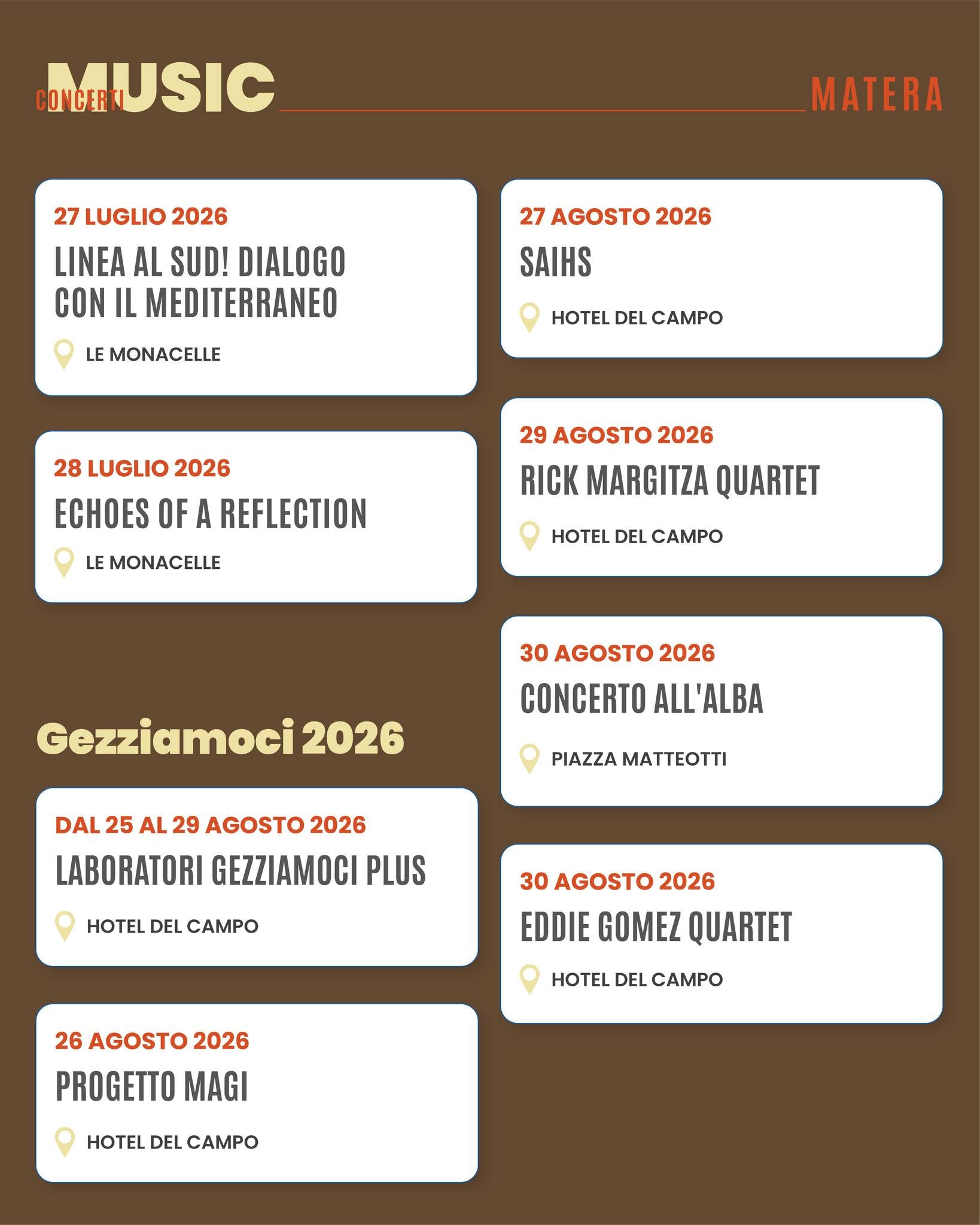 Locandina di Gezziamoci 2026