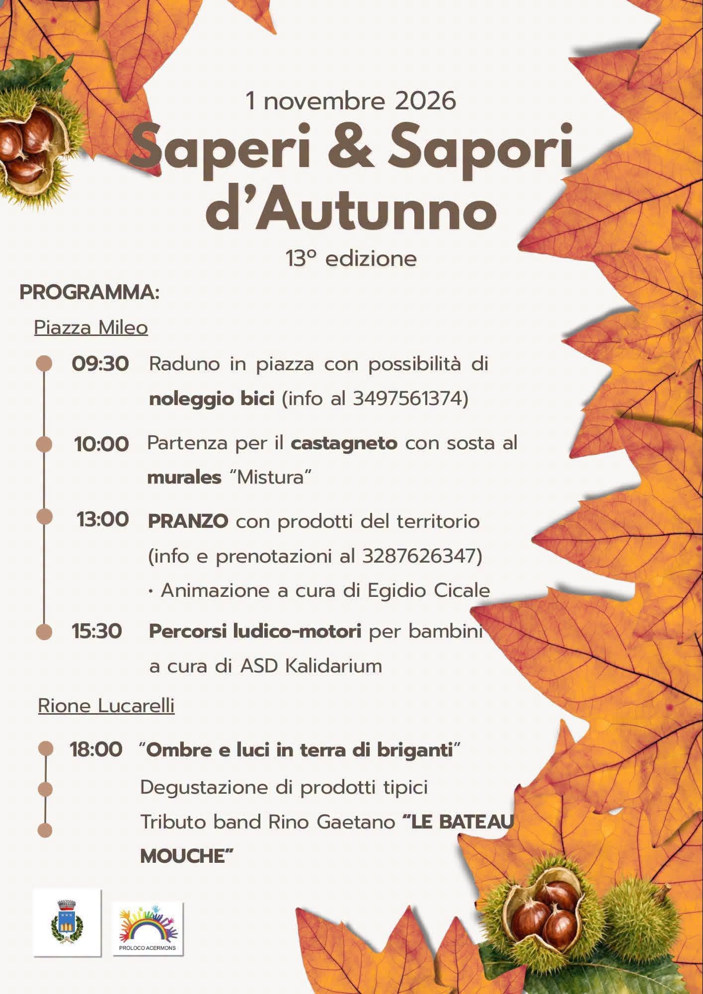 Locandina di Saperi & Sapori d'Autunno